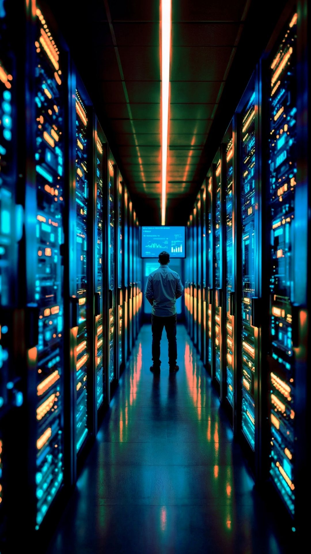 Enterprise data centre running all-flash storage infrastructure for high-performance workloads