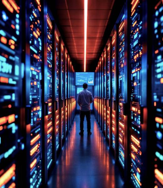 data-center-with-man